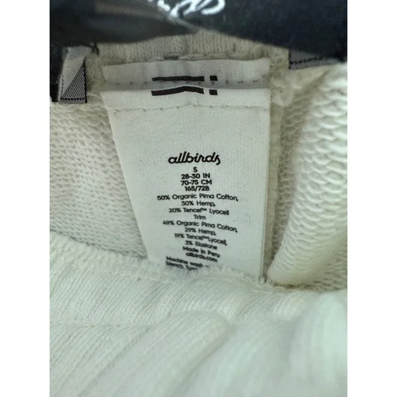Allbirds Mens Organic Pima Cotton R&R Sweatpants Small NWT Natural White - Picture 5 of 8